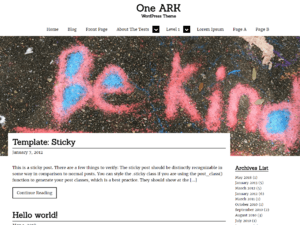 One Ark – Free WordPress Theme