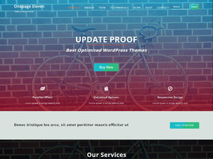 Onepage Eleven – Free Ecommerce WordPress Theme