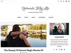 Optimistic Blog Lite – Free Agency WordPress Theme