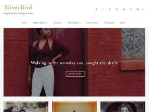 SilverBird – Free Photography WordPress Theme