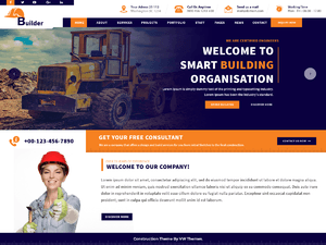 VW Construction Estate – Free Business WordPress Theme