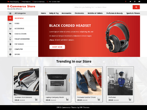 VW Ecommerce Shop – Free Ecommerce WordPress Theme